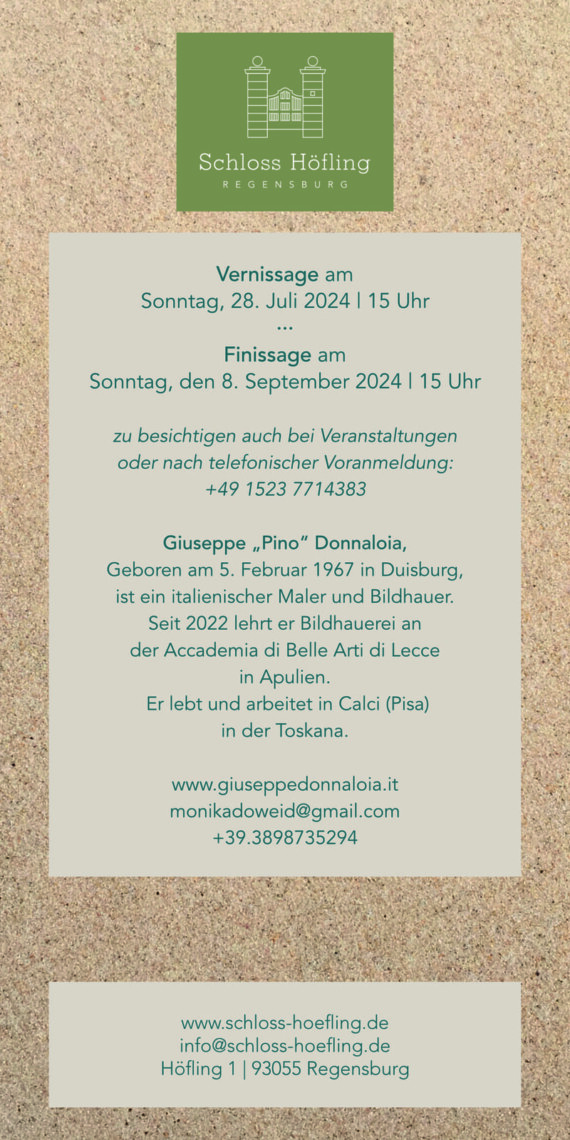 Giuseppe Donnaloia im Skulpturenpark Schloss Hoefling dettagli